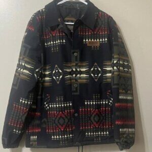 Pendleton Men's Geometric Jacket - Black, Red, and Tan